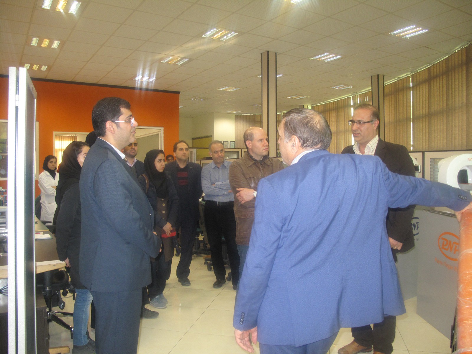 Dr. Masaeli head of The Medical Devices Department, visited Parto Negar Persia 2